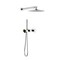 Kibi Circular 2 Function Thermostatic Shower System With Rough In Valve- Chrome KSF410CH - alternate 1
